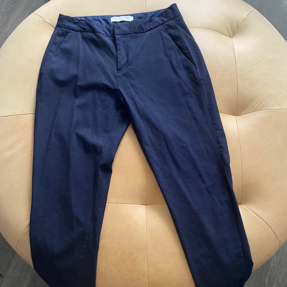 EVERLANE mid rise slim Wool skinny career Pants RN# 139393